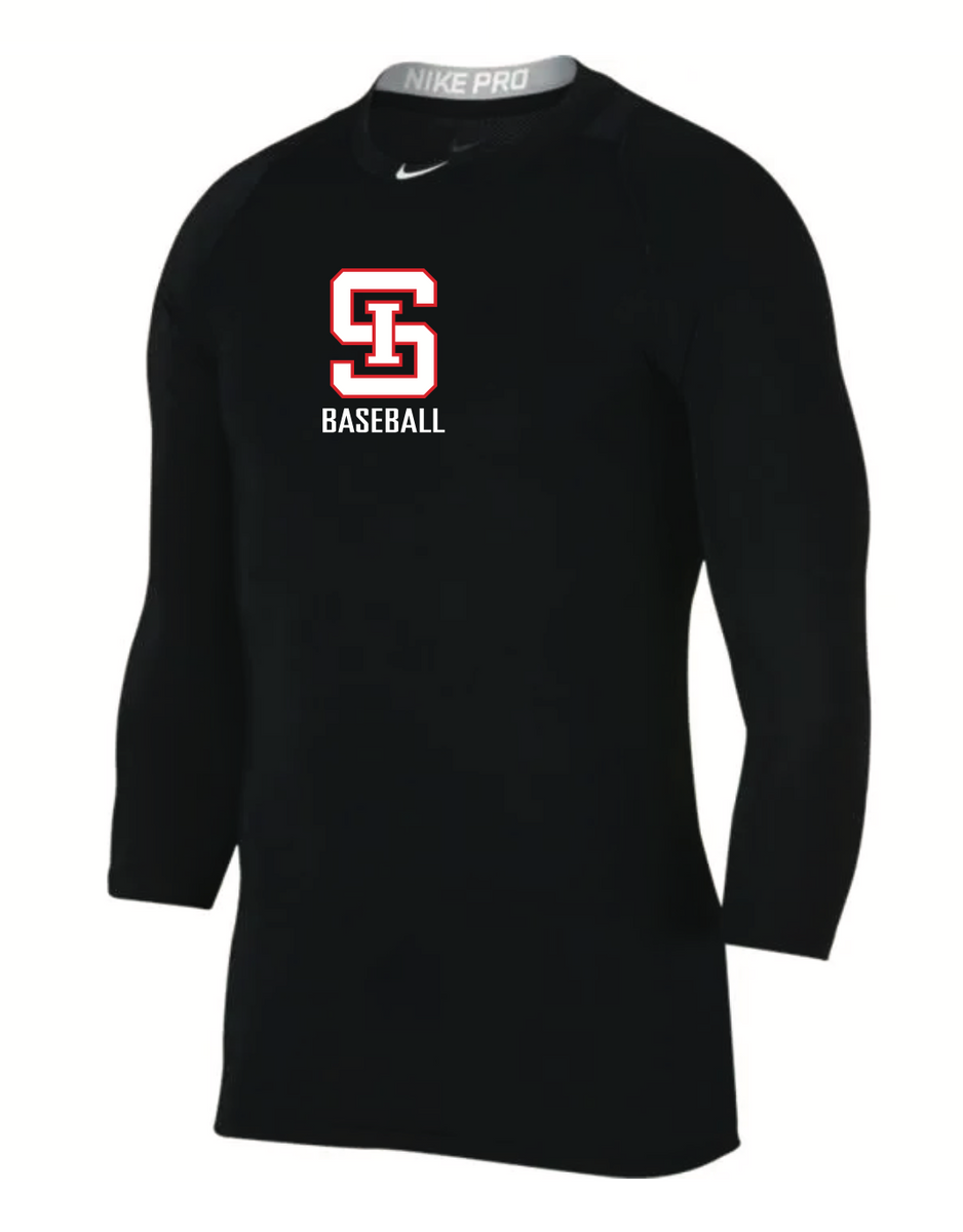 *OPTIONAL* Baseball 3/4 Sleeve Undershirt (Black) The Prep Shop