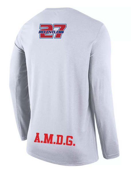 *REQUIRED* Men's Lacrosse L/S Pre-Game Shooting Shirt (White)