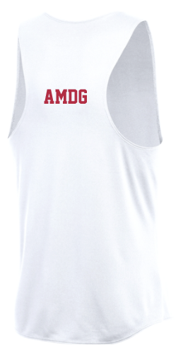 *VARSITY-REQUIRED* Men's Track & Field Singlet (White) - Men's Cut