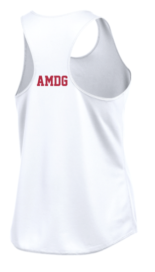 *VARSITY-REQUIRED* Women's Track & Field Singlet (White) - Women's Cut