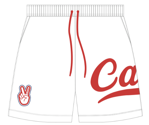 Deuce x SI Cats Basketball Shorts (White)