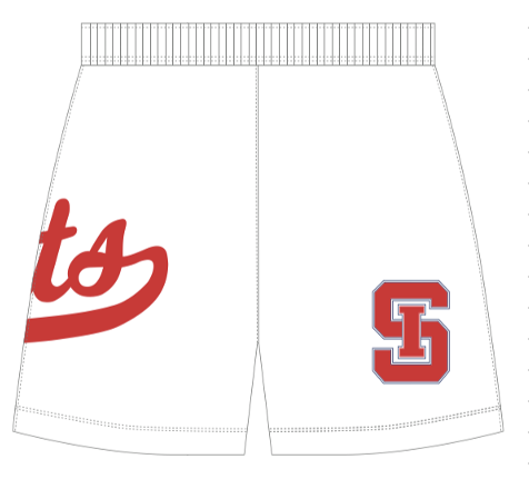 Deuce x SI Cats Basketball Shorts (White)