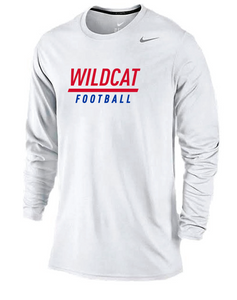 *REQUIRED* Wildcat Football L/S Legend (White)