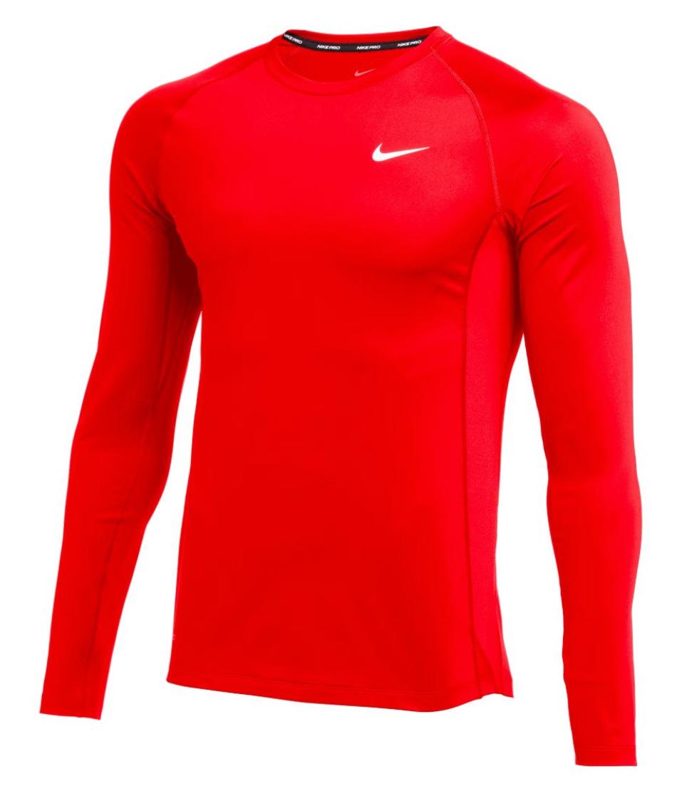 *OPTIONAL* SALE Baseball L/S Fitted Top (Red)