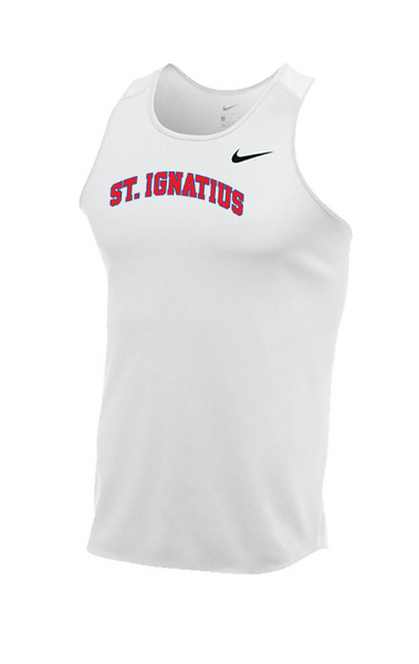 REQUIRED Men s Track Field Singlet White Men s Cut