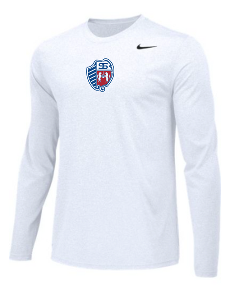 *REQUIRED* Men's Lacrosse L/S Pre-Game Shooting Shirt (White) maximum 1 per athlete