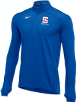 *OPTIONAL* Men's Track & Field Half-Zip (Royal)  - Men's Cut