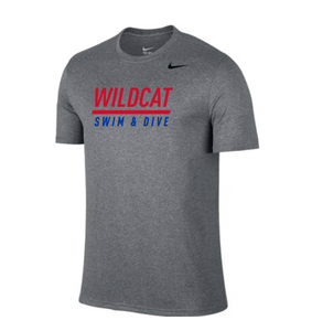 *OPTIONAL-FROSH & JV* Wildcat Swim & Dive S/S Legend (Grey) - Men's Cut