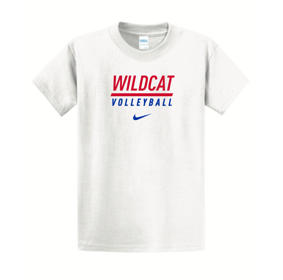 *REQUIRED* Volleyball S/S Cotton Tee (White) - Men's Cut