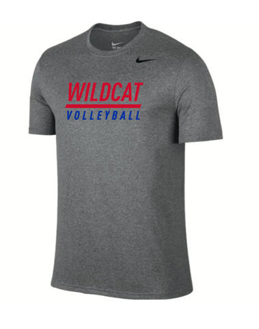 *REQUIRED* Wildcat Volleyball S/S Legend (Grey) - Men's Cut